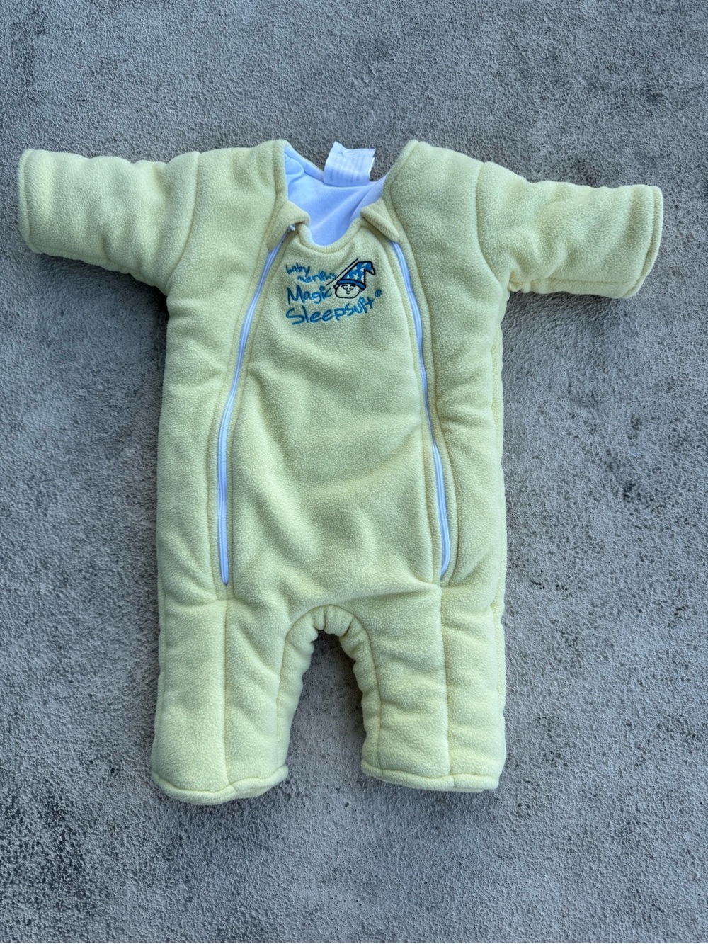 Baby Merlin’S Magic Sleepsuit Yellow Fleece Infant One-Piece